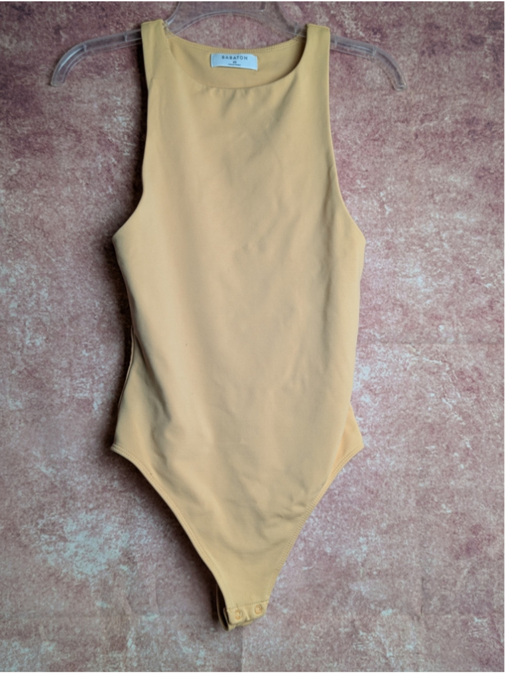 Women's Babaton Bodysuit XS Tangerine, Sleeveless High Neck